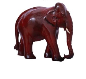 Red Wooden Elephant