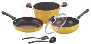 Cookware Set- 6 Pcs . Dark Rock
