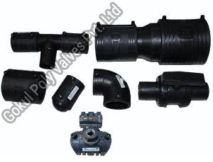 Black Round Polished HDPE Coupler, For Water Supply Pipe Fittings, Packaging Type : Carton Boxes