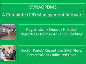 DVNA OPD Management Software