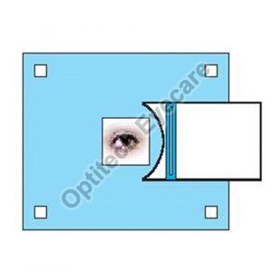 Optitech Square Pattern Ophthalmic Eye Drapes, Packaging Size : Standard Polythine