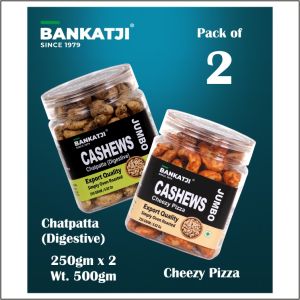 500gm oven roasted chatpatta cheezy pizza cashew nuts