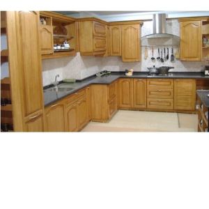 Brown Modular Kitchen
