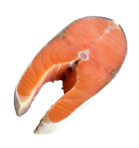 Frozen salmon fish fillet