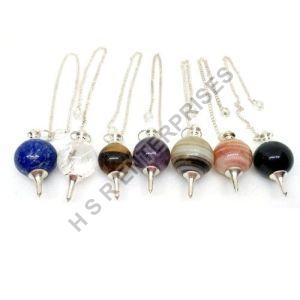 Agate Crystal Ball Pendulum