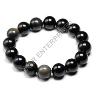 Black Obsidian Gemstone Bracelet