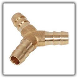 brass hose tee joint