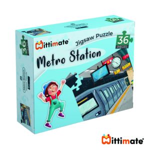 Metro Station Jigsaw Puzzle Fun & Learning Games for kids