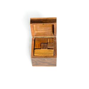 Wooden Cube Puzzle Brain Teaser Games Fun &amp;amp;amp;amp;amp;amp; Learning