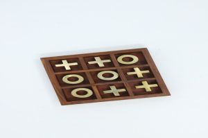 Wooden Tic Tac Toe Brain Teaser Games Fun &amp;amp; Learning
