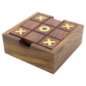 Wooden Tic Tac Toe Solitare | Fun and Learning