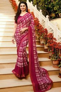 Printed Georgette Saree