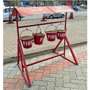 4 Fire Bucket Stand