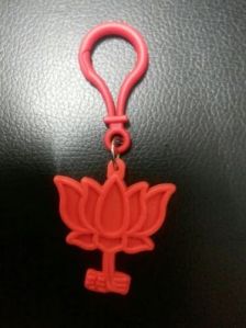 Plastic Lotus Keychain