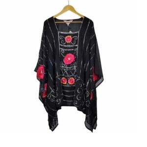 Ladies Embroidered Poncho