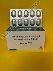 Aceclofeac, Paracetamol & Thiocholchicoside Tablets