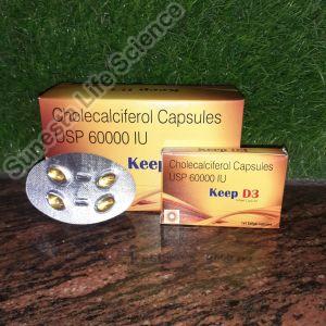 Cholecalciferol 60000 IUSO SOFGELS Keep-D3 Softgel Capsules