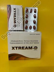 Ferrous ascrobinate Cyanocobamin folic acid vitamin d3 tabets .. 100 mg nd 1.5 mg