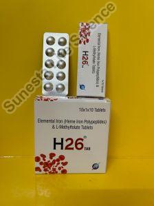 Heme iron polypeptide &amp;amp;amp;amp; L-Methyfolate tablets H26 TABLETS