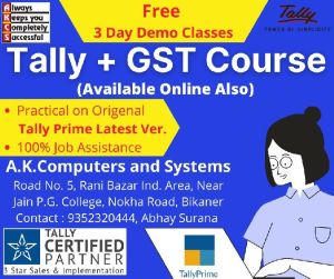 TallyPrime + GST Course Training Services