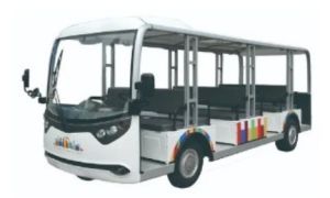 23 Seater White Electric Sightseeing Bus