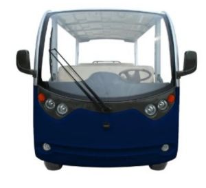 23 Seater Metallic Dark Blue Electric Sightseeing Bus