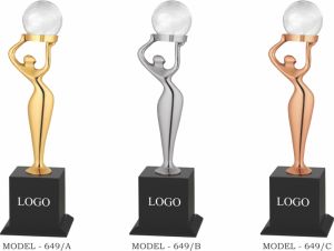premium lady awards trophy