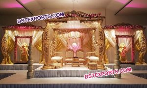 Indian Wedding Wooden Mandap