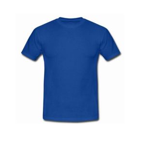 Mens Plain Blue Round Neck T-Shirts