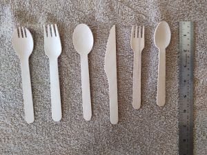 disposable wooden spoons forks knives