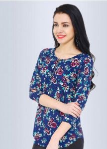 Orchard 3/4 Sleeve Floral Beautiful Top