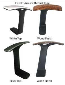 Fixed Chair Dual Tone T Armrest