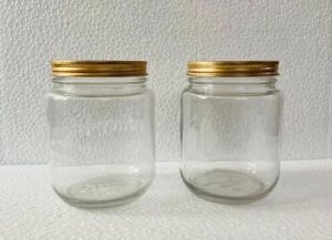 Clear Glass Storage Jars