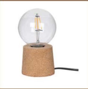 Cork Pin Base Table Lamp