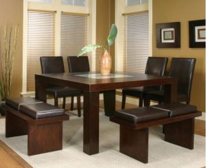 8 Seater Square Dining Table Set