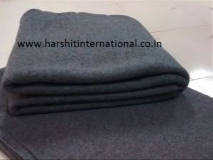 80% Wool 20% Synthetic Grey Blankets
