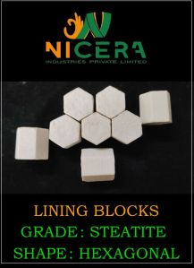 Steatite Hexagonal Lining Blocks