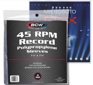BCW 45 RPM RECORD SLEEVES - 4 ML