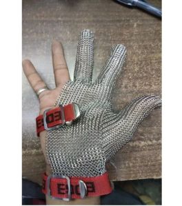 Three Finger Ss Mesh Gloves