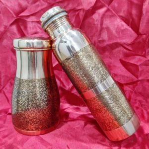 Designer Pure Copper Bottle Vessel Gift Benefits