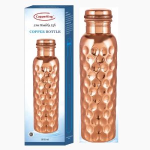 CopperKing Diamond Design Copper Water Bottle