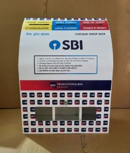 sbi metal cheque drop box