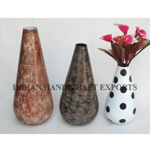 Aluminum Colored Flower Vase