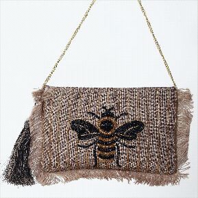 Jute Embroidered Sling Bags