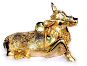 Brass Cow Statue