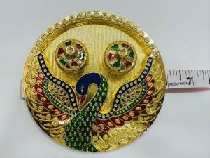 handicraft storeroom acrylic meenakari pooja thali
