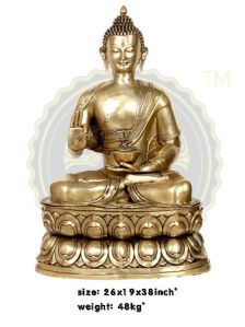 Brass Buddha Idol Large