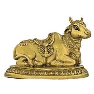 Brass Nandi Statue