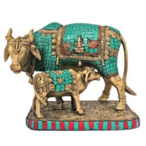 Decorative Cow Calf Statue