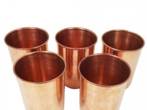 5 Piece Copper Glass Set